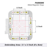 Magnetic Embroidery Hoop (Long-bar Magnets) for PFAFF Ambition 640 Creative Icon Sensation etc. Husqvarna Viking Designer Embroidery Machine