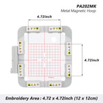 Magnetic Embroidery Hoop (Long-bar Magnets) for Husqvarna Viking Designer Diamond Ruby Topaz etc. Pfaff Creative Embroidery Machine