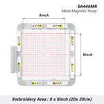 Magnetic Embroidery Hoop (Long-bar Magnets) for Brother Quattro 6000D 6700D XE1 XJ1 etc. Innovis BabyLock Embroidery Machine