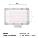 Magnetic Hoop for Husqvarna Viking Ruby Royale Topaz etc. Pfaff Creative Icon Embroidery Machine