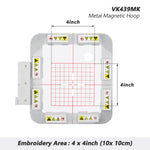 Magnetic Embroidery Hoop (Long-bar Magnets) for Husqvarna Viking Ruby Topaz Jade etc. Pfaff Vision Ambition Embroidery Machine