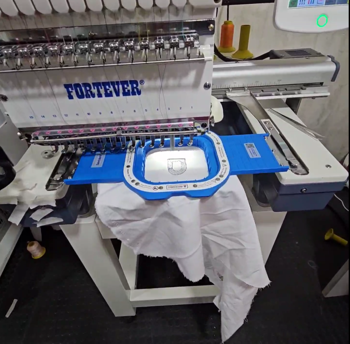 embroidery size for left chest