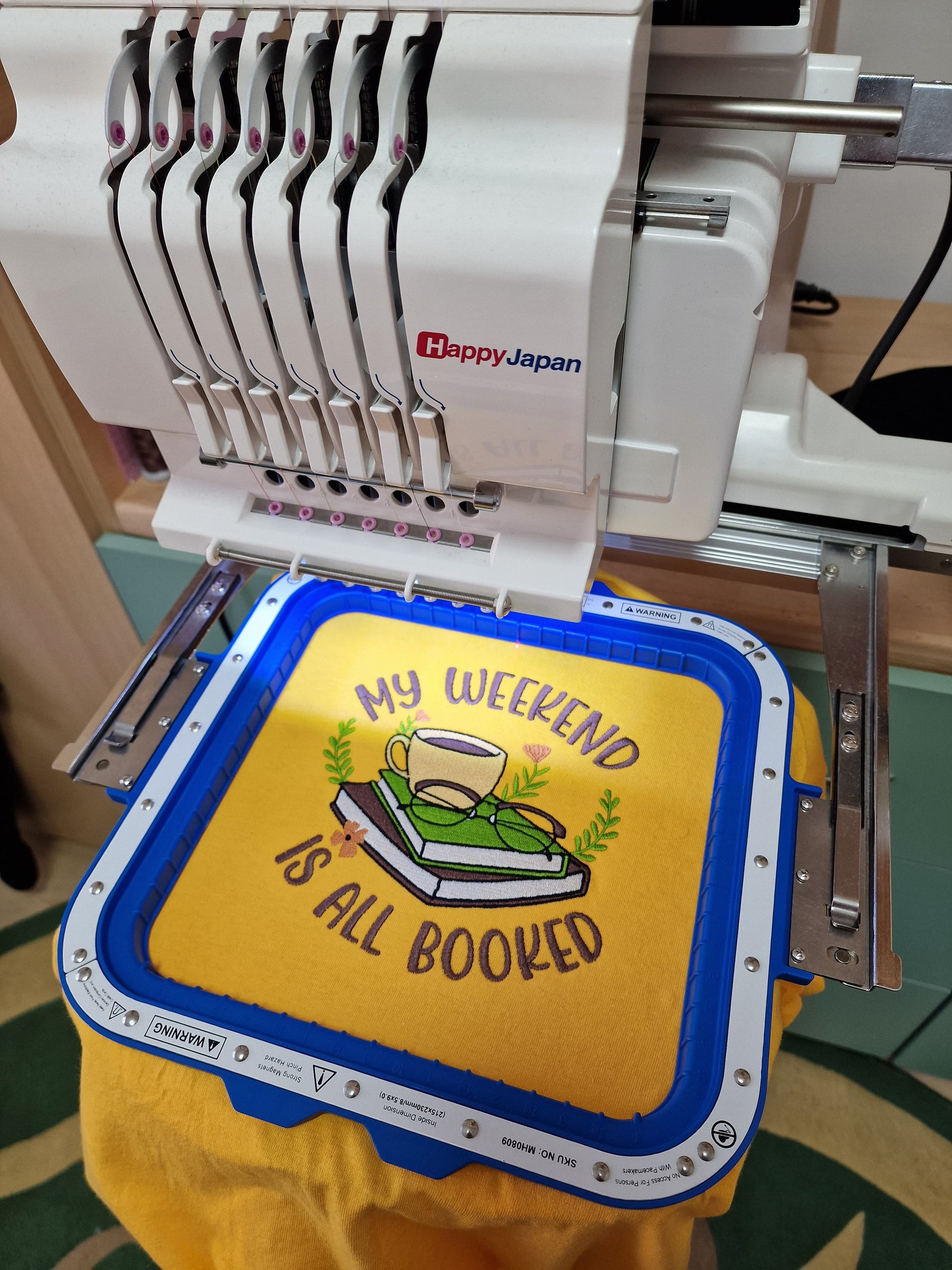 happy journey 7 needle embroidery machine