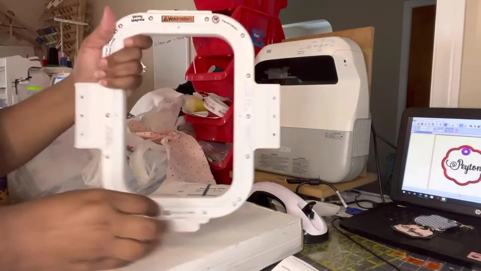 Janome MB7 Magnetic Hoop Unboxing (8.875×6 & 13×8): What Actually Matters Before You Mount the Brackets