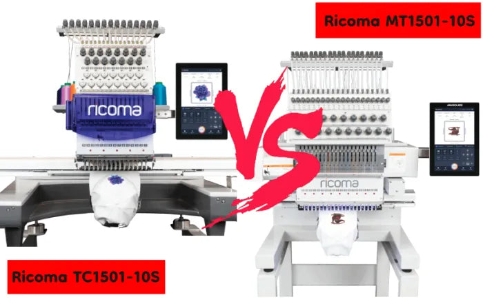 Ricoma MT1501-10S VS Ricoma TC1501-10S Embroidery Machine: A Comprehensive Comparison