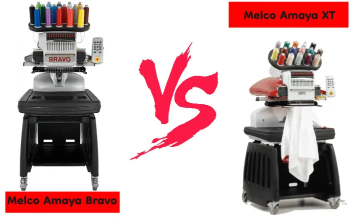 Melco Amaya Bravo VS Melco Amaya XT Embroidery Machine: A Comprehensive Comparison