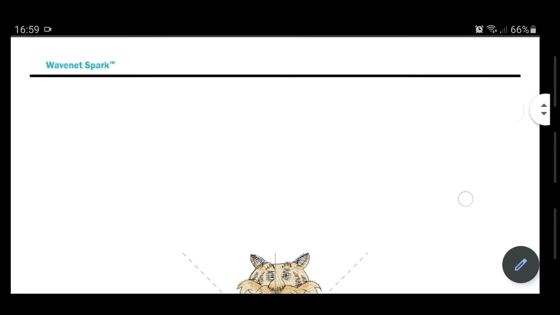 A Spark-generated PDF worksheet preview showing the embroidery design with center marks and alignment guides.