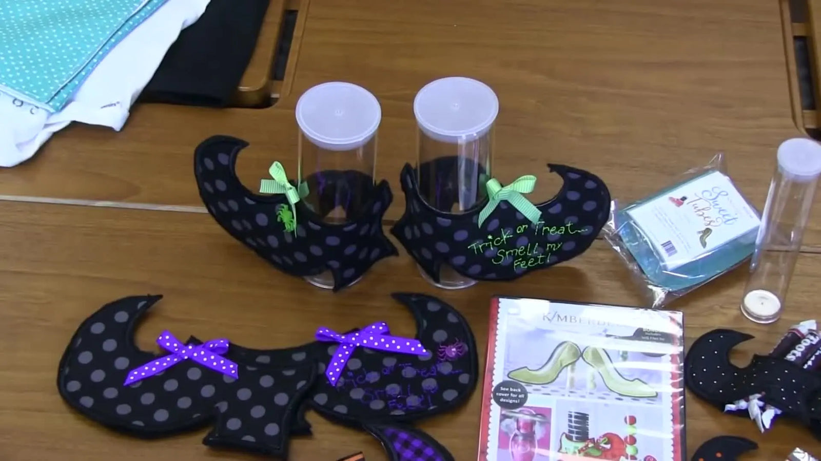 5 Halloween & Fall Machine Embroidery Projects That Actually Stitch Clean: Masks, Sweet Feet, Dish Towels, Onesies, and 5x7 Frame-Ups