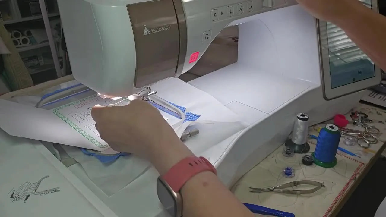 Embroidering a Greeting Card on a Baby Lock Visionary: The Placement-Line Trick That Keeps Card Stock From Tearing