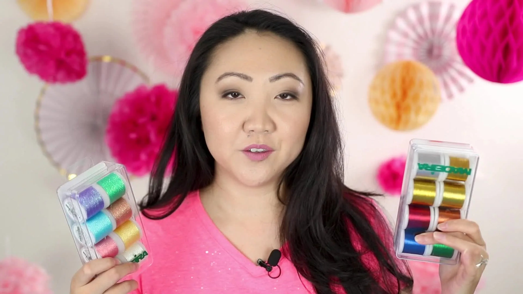 A macro view of a metallic needle forming clean stitches with shimmering thread, showing how smooth feeding and reduced friction create better results.