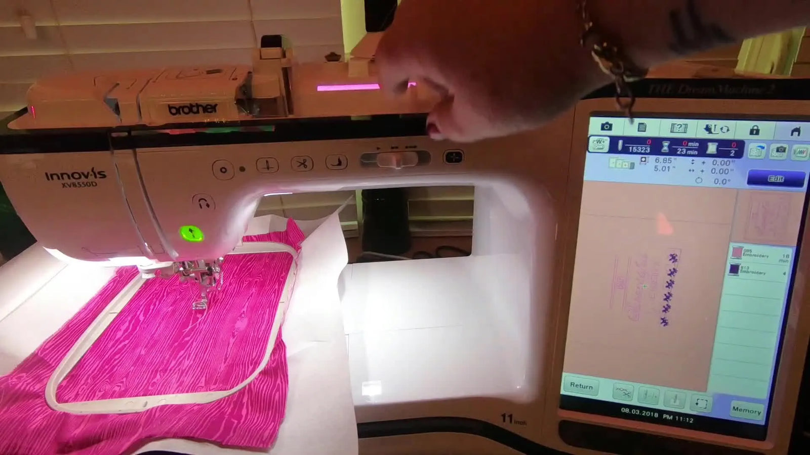 Stitching on the Brother Dream Machine 2 (XV8550D): Rotate, Trace, and Change Thread Without Wrecking Your Tension Disks