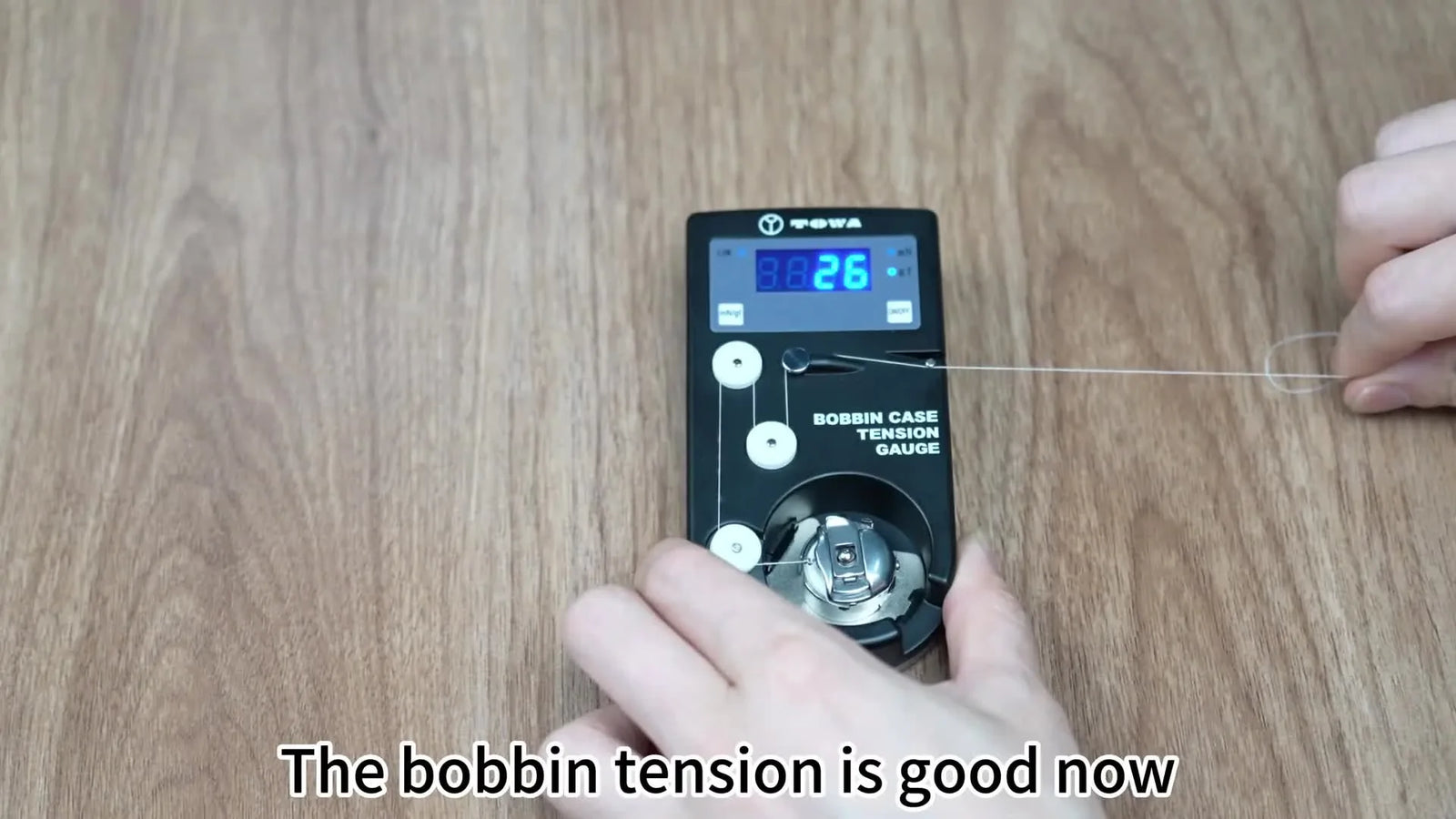 Dial In Smartstitch Thread Tension with a TOWA Digital Gauge: 25 gf Bobbin, 55–65 gf Top Thread, and the 1/3 Rule That Stops Rework