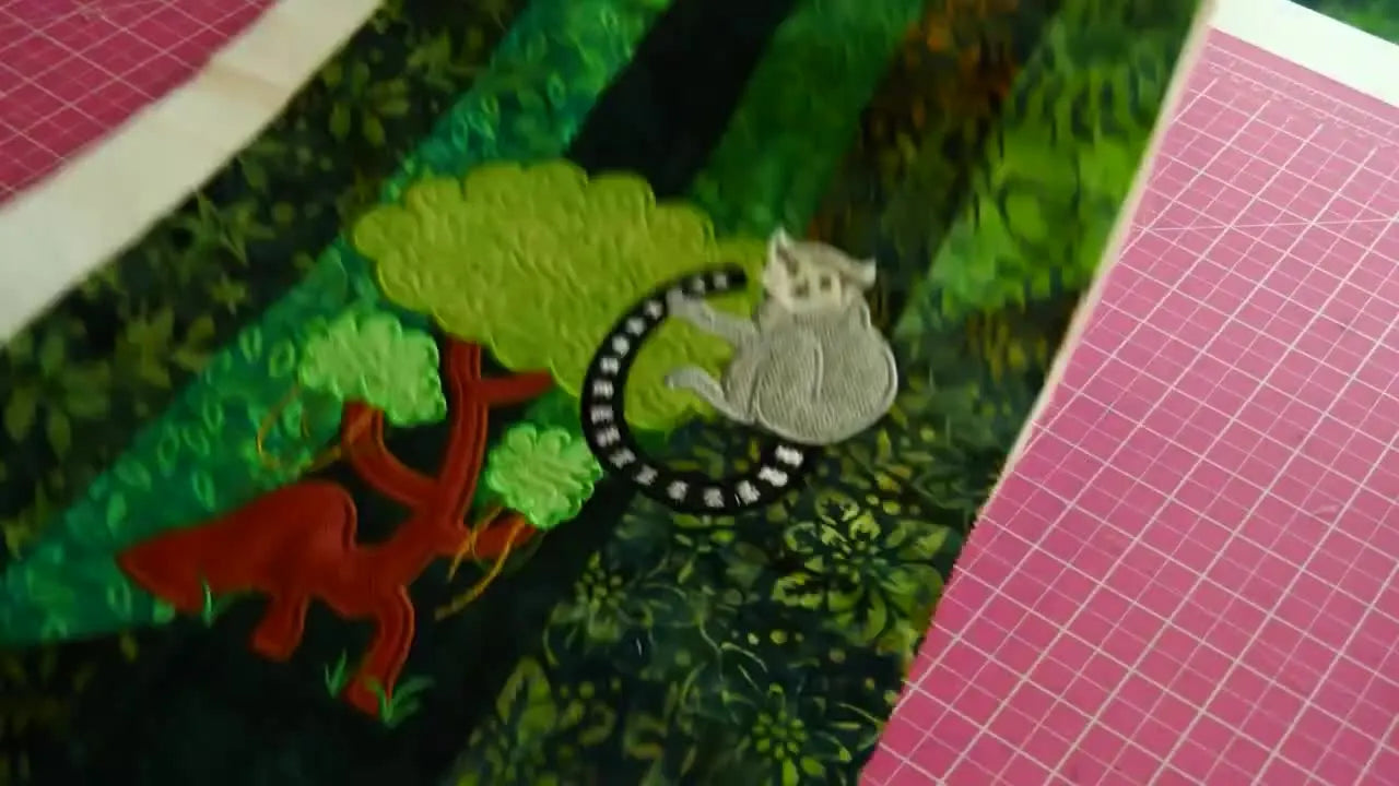 Nail Lemur Appliqué Placement on a Thick Quilt Block: The Floating Method That Saves Your Sanity