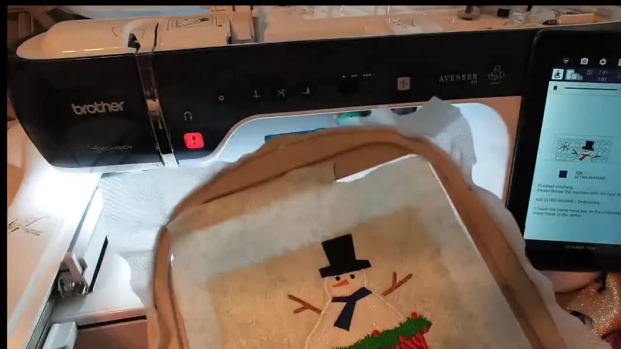 Brother Aveneer EV1 ITH Appliqué Done Right: A Calm, Clean “Driving Home for Christmas” Block (Without Bulky Seams)