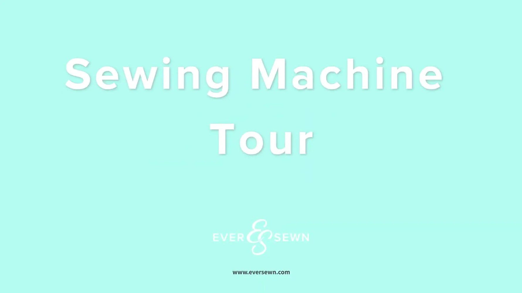 A wide view of the EverSewn Sparrow X2 with the embroidery unit and hoops laid out, ready for a first-day setup.
