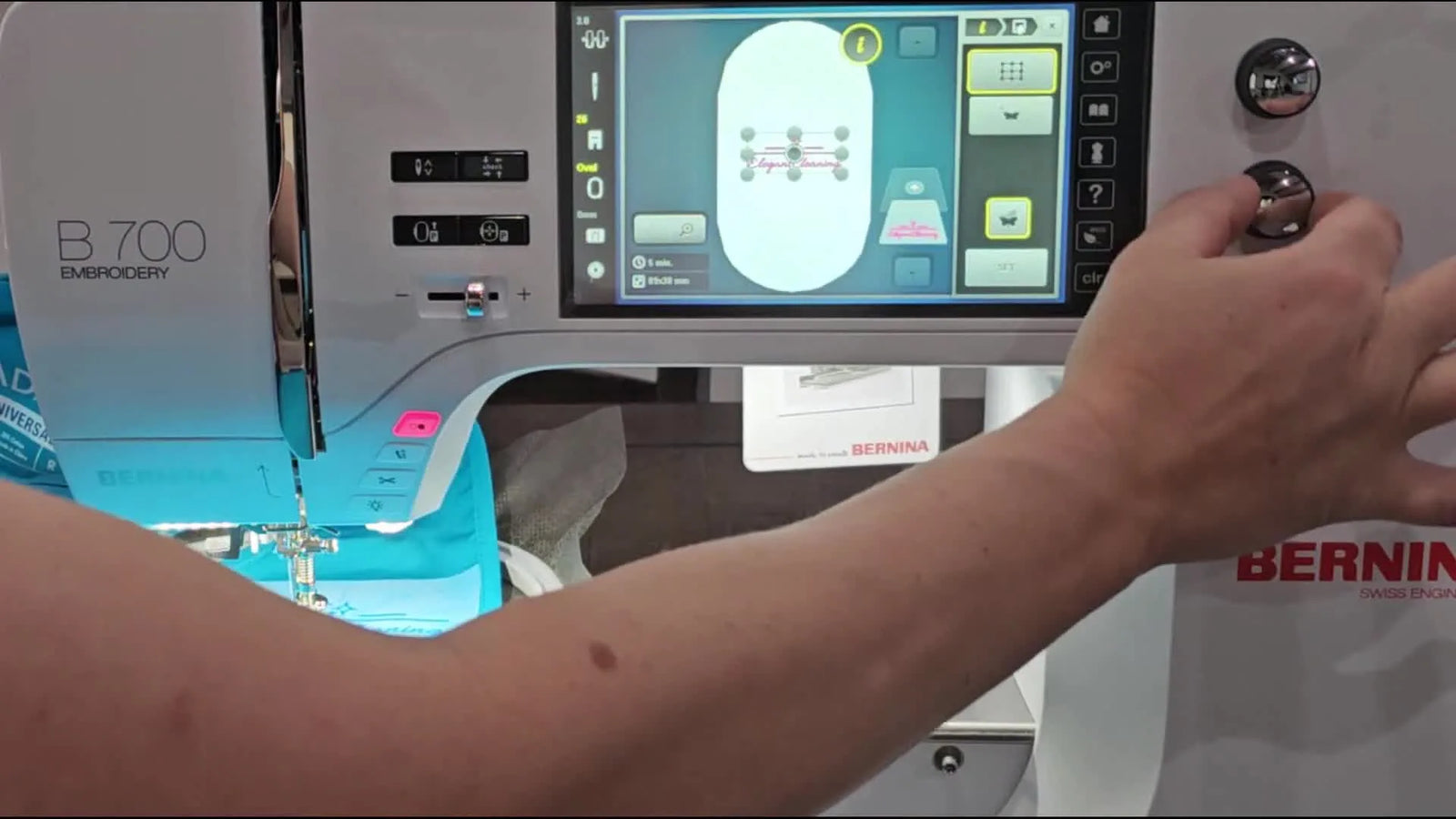 Nail Logo Placement on a Bernina 700 Without Chalk: Print & Stick Target Paper + Pinpoint Placement (and a Faster Bulk Workflow)