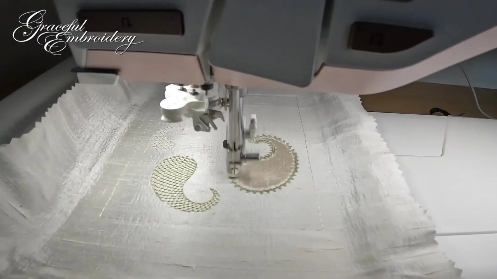 Silk Appliqué Without the Panic: Floating Ivory Dupion in a 240×150 Husqvarna Hoop for a Clean Easter Egg Finish
