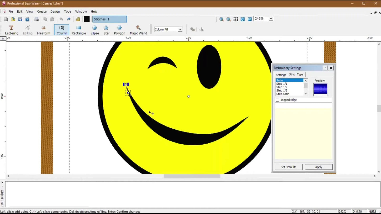 Singer PSW Deluxe Column Tool: Plot Cleaner Satin Stitches (and Stop Those Annoying Trims)