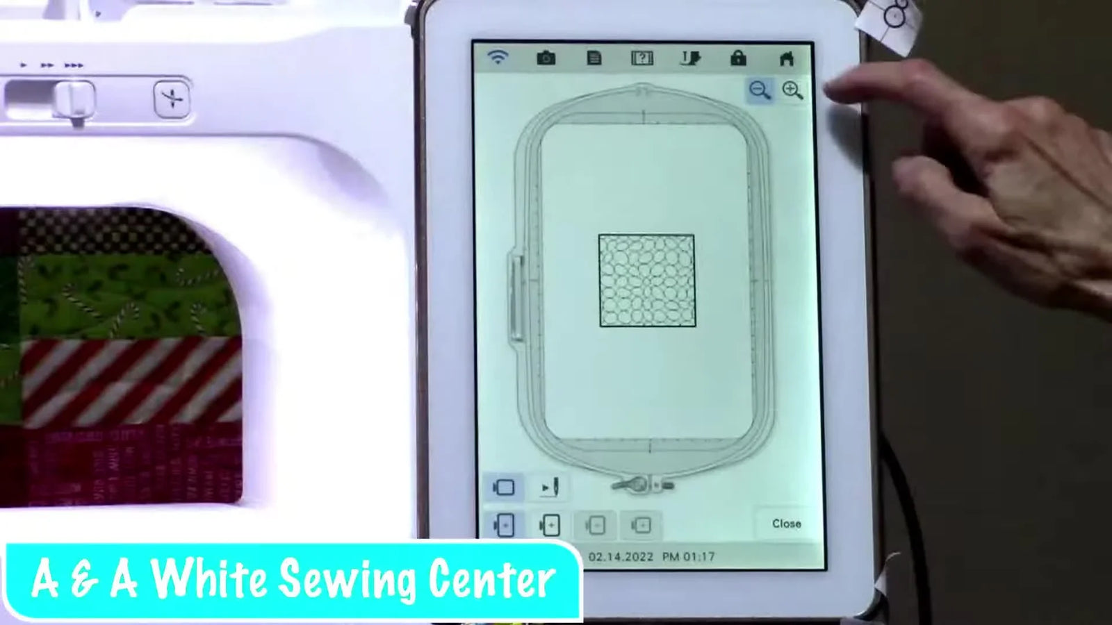 Turn IQ Designer Pattern #014 Circles into Pebble Quilting on the Baby Lock Solaris (Without the “Grid Look”)