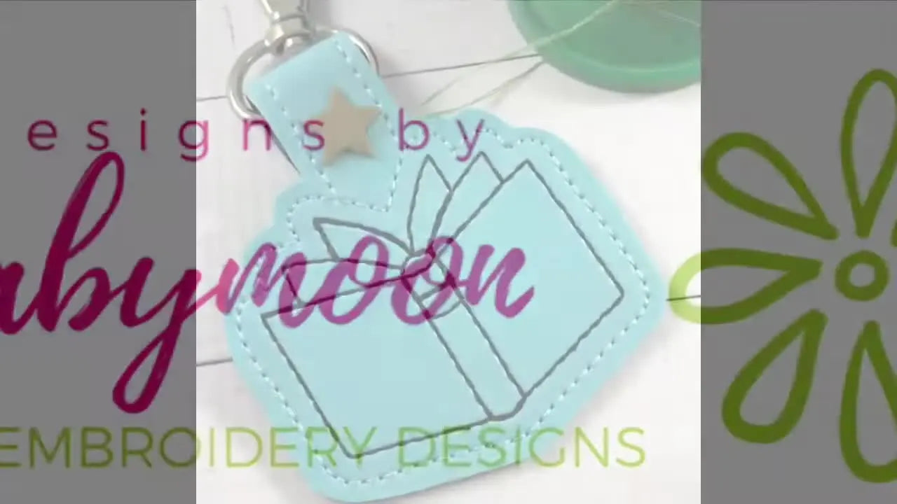 Make a Clean ITH Book Snap Tab Keychain in a 4x4 Hoop (Without Bulky Backing or Ragged Edges)