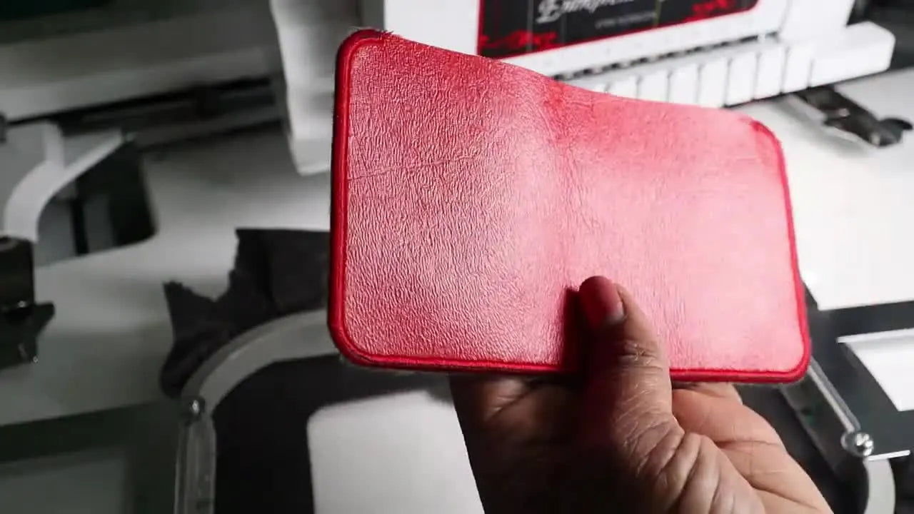 A Clean ITH Vinyl Money Holder on the Brother PR1050X: Crisp Pocket Edge, Bold 3D Puff, Zero “Oops-I-Stitched-It-Shut”