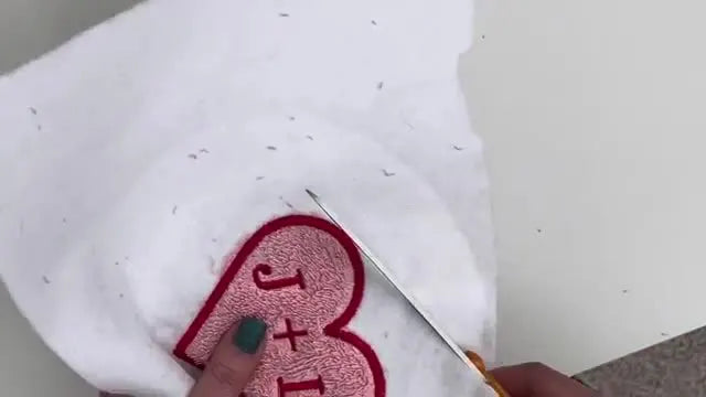 Fake Chenille Heart Patches on a Happy Japan HCU: The Towel Appliqué Hack That Actually Stitches Clean