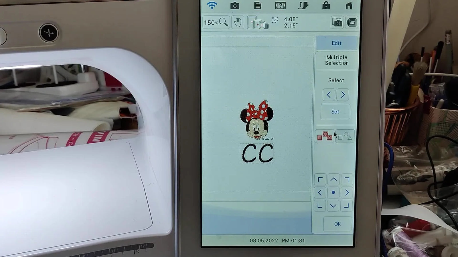 Stop Stipple From Sewing Over Your Text: The Brother Luminaire/Stellaire “Stamp” Trick That Makes Quilting Fills Behave