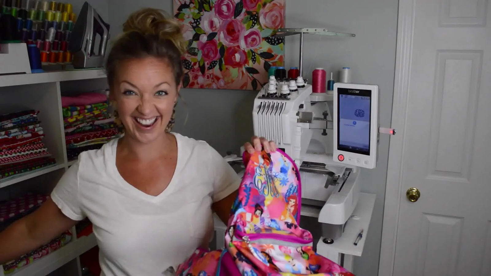 Monogram a Backpack the Easy Way: Floating Method Tutorial