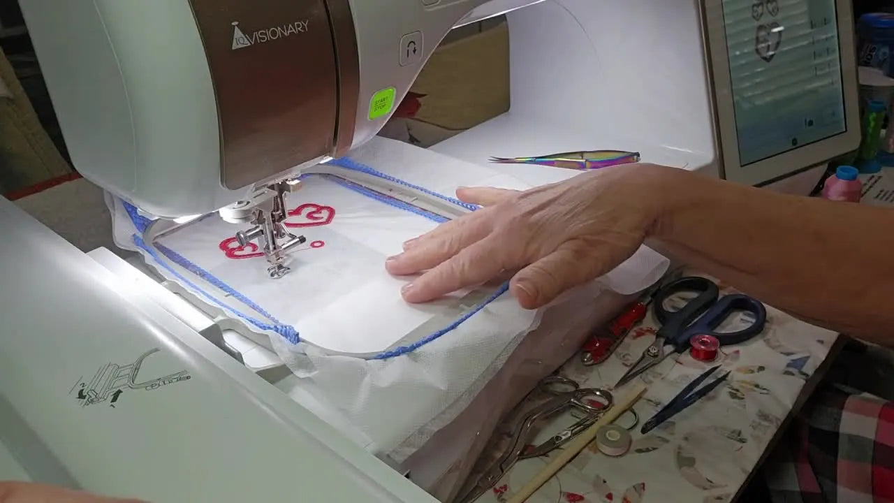 FSL Intertwined Heart Earrings on a Baby Lock Visionary: The No-Slip Hooping Setup and the Clean-Back Tricks That Make Lace Look Expensive