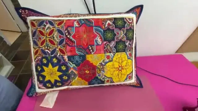 Moroccan Tile ITH Cushion Sew-Along: Crisp Appliqué, Flat Miters, and a Finish That Looks Store-Bought