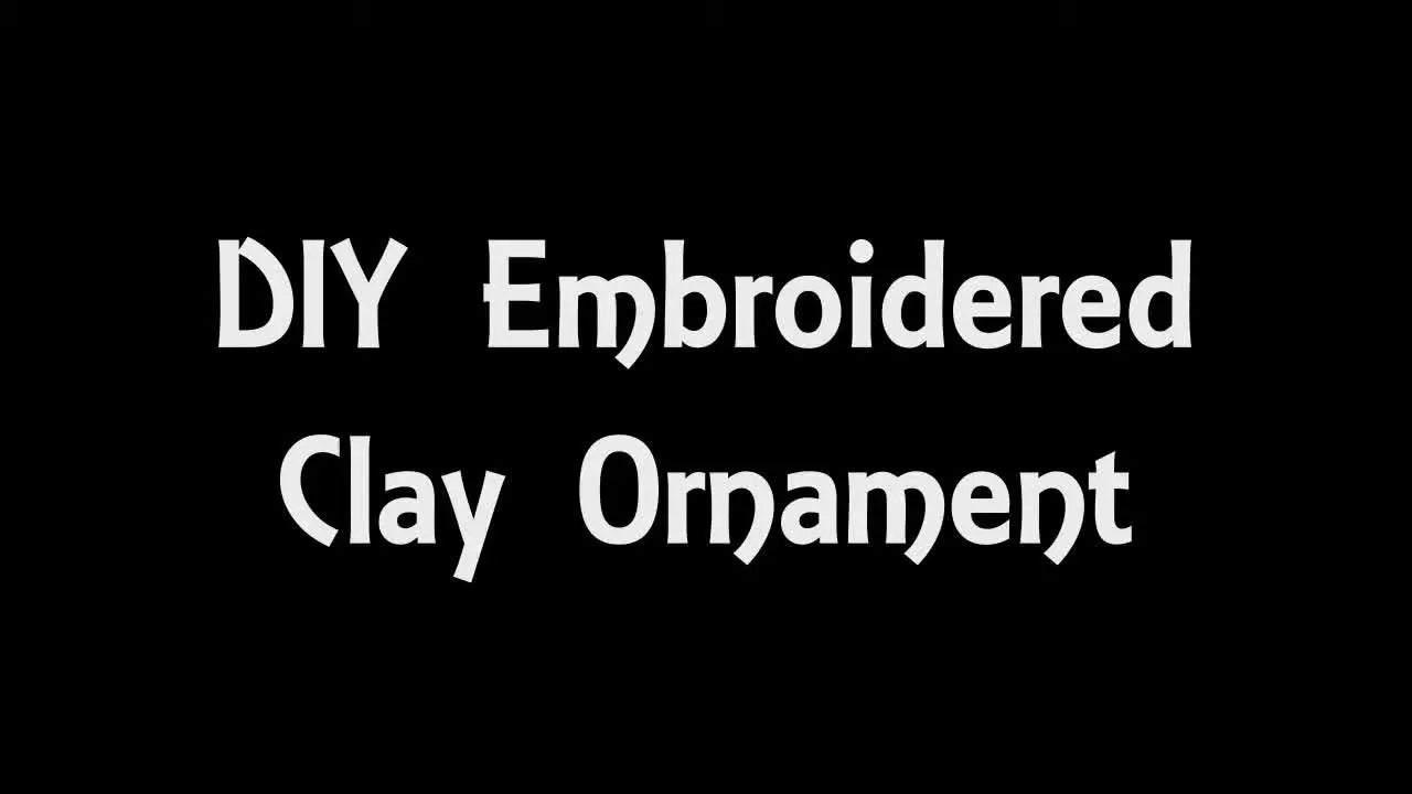 DIY Embroidered Clay Ornament: Image Transfer & Blanket Stitch