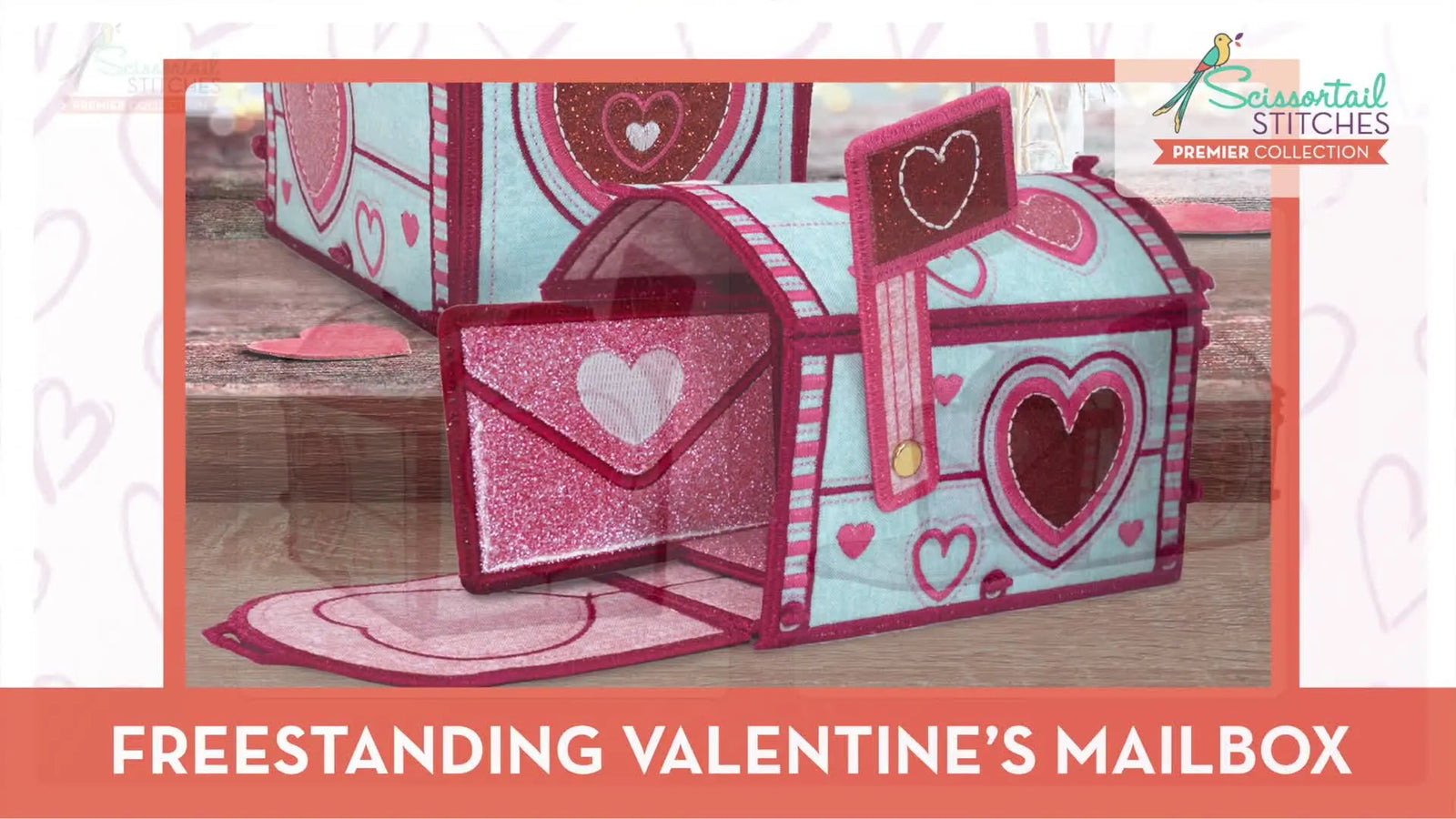 January 2023 OESD & Scissortail Stitches Releases: Stitch the Valentine Mailbox, Candy Heart Bunting, and Treat Pouches Without the Usual Hooping Headaches