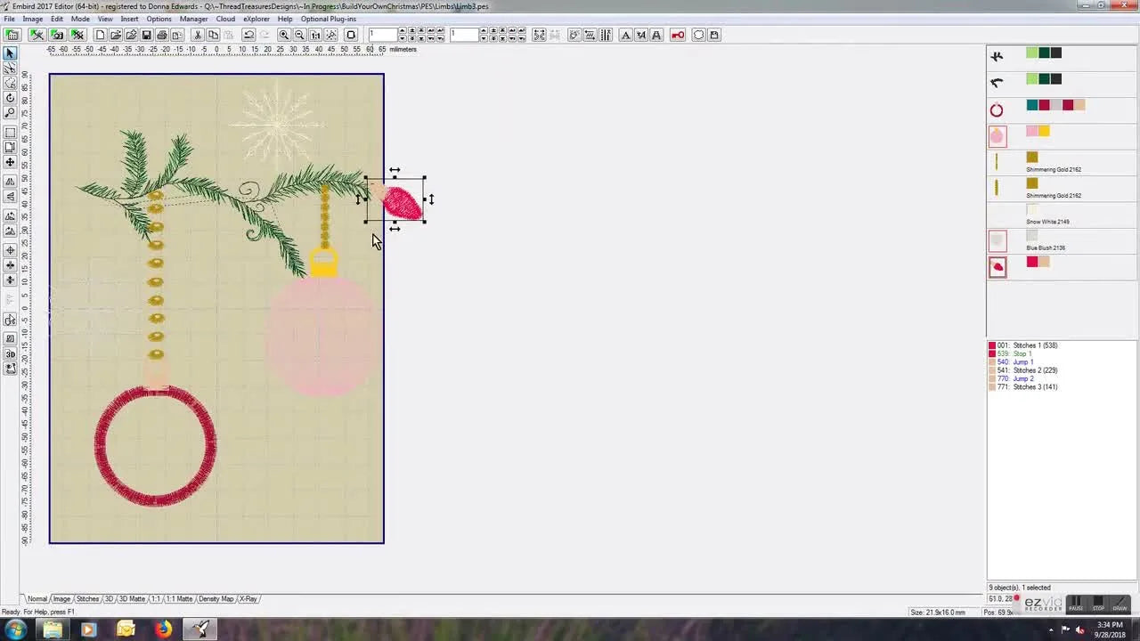 Build a One-of-a-Kind Christmas Layout in Embird Editor (Without Ruining Your Original Files)
