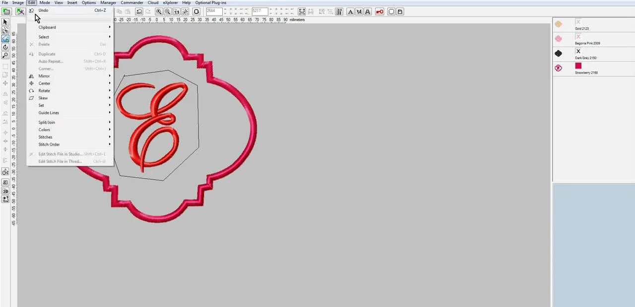 Stop Fighting “Locked” Colors in Embird Editor: Split Join Your Monogram Letter from the Frame (and Keep Your Stitch-Out Clean)