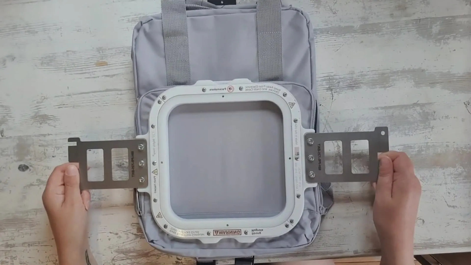 Magnetic Hoops on a Brother PR: Hoop and Embroider a Backpack Without Hoop Burn or Frame Strikes
