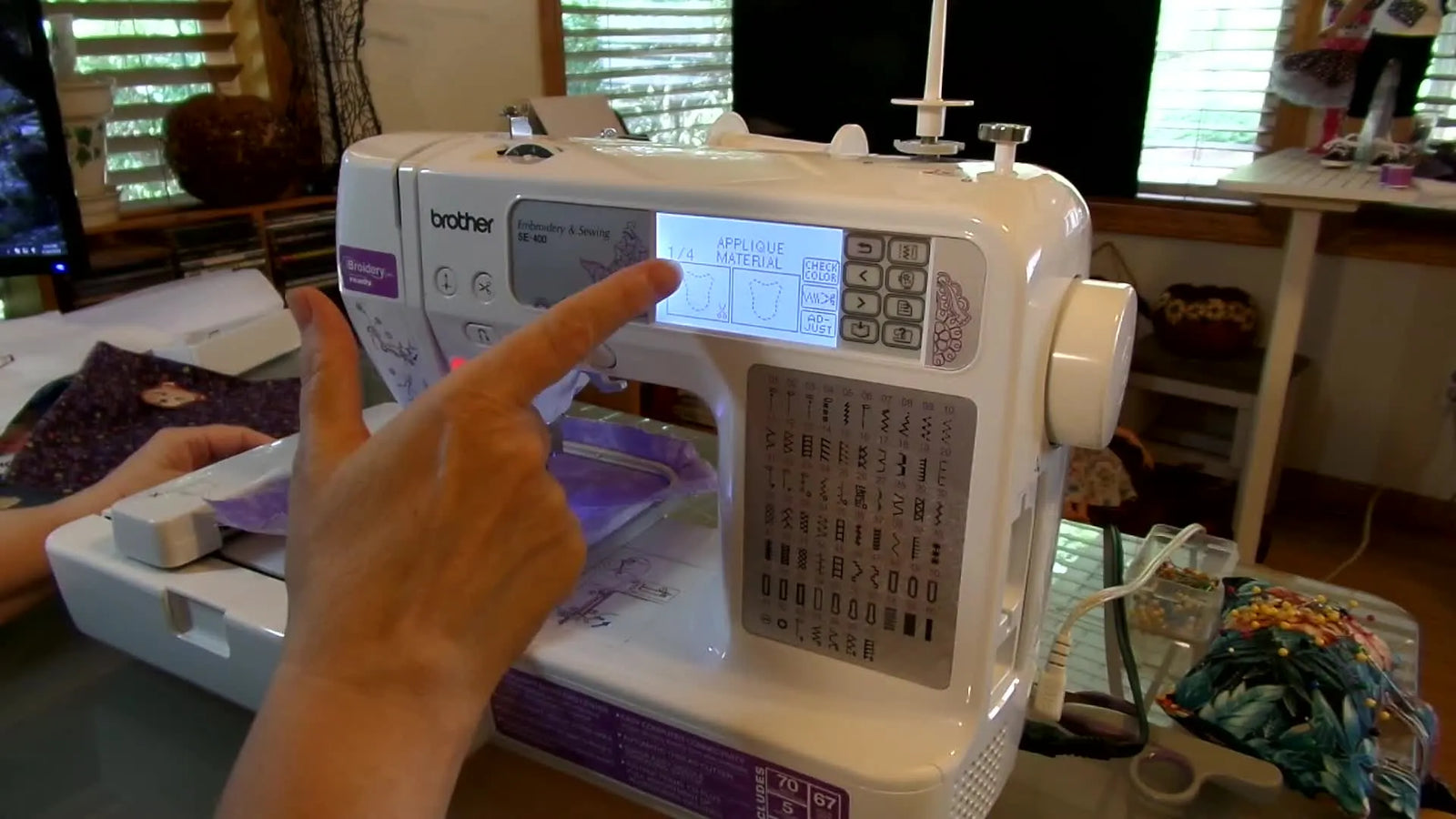 Brother SE400 Appliqué That Actually Works: Tight Hooping, Clean Trimming, and Zero Birdnest Panic