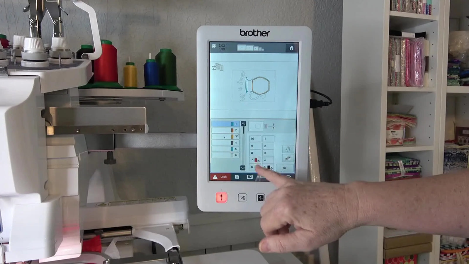 Make Appliqué Behave on the Brother PR1055X: Program “Hand” Stops, Float Vinyl Cleanly, and Cut a Perfect 6.5" Block