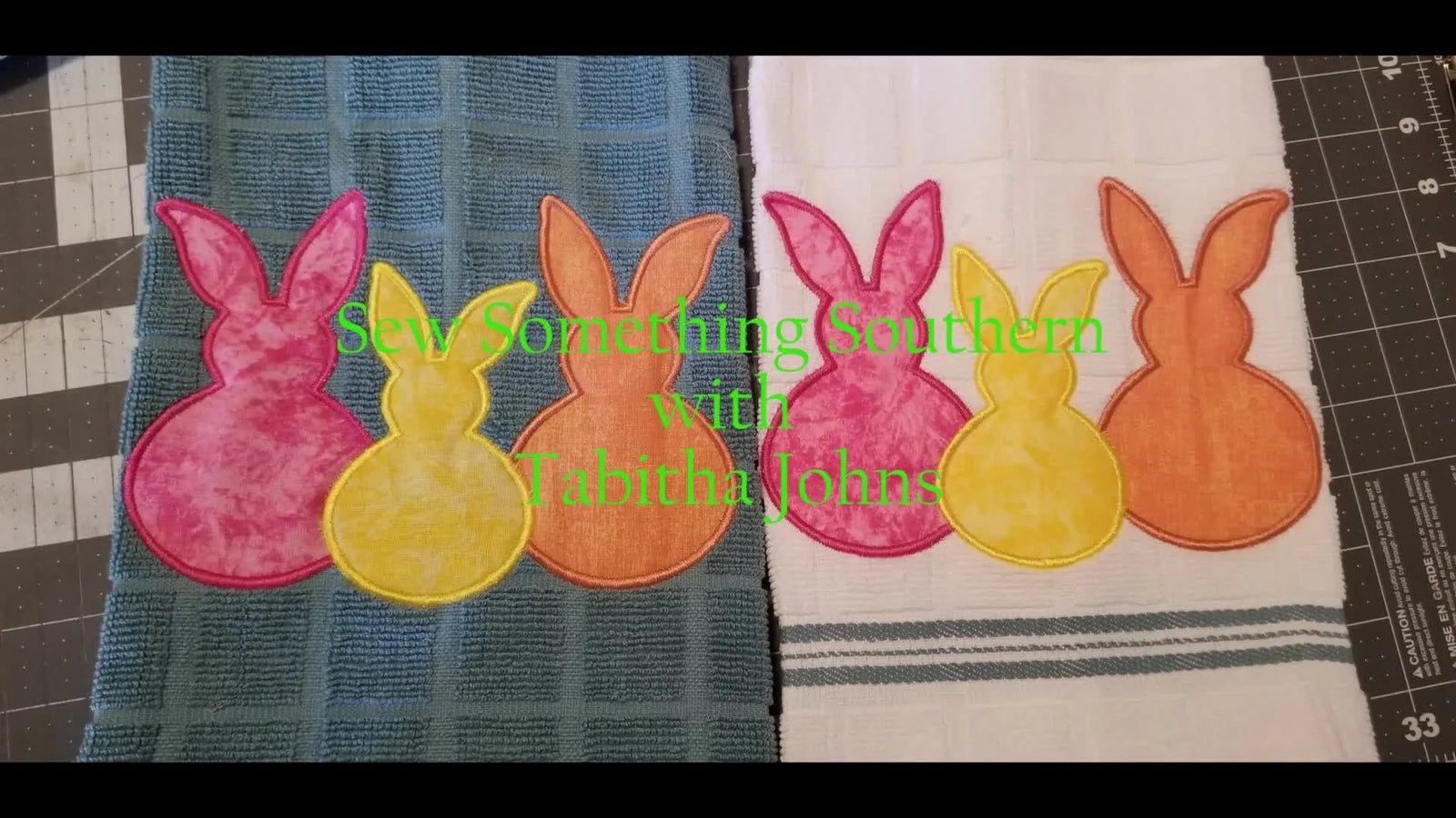 Peeps Bunny Appliqué Towels in a 6x10 Hoop: The No-Pucker, No-Panic Workflow for Terry Cloth
