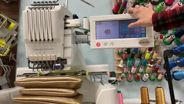 Clamp Frame Monogramming on a Baby Lock 6-Needle: Center It Perfectly on a Clutch (Without Snapping a Needle)