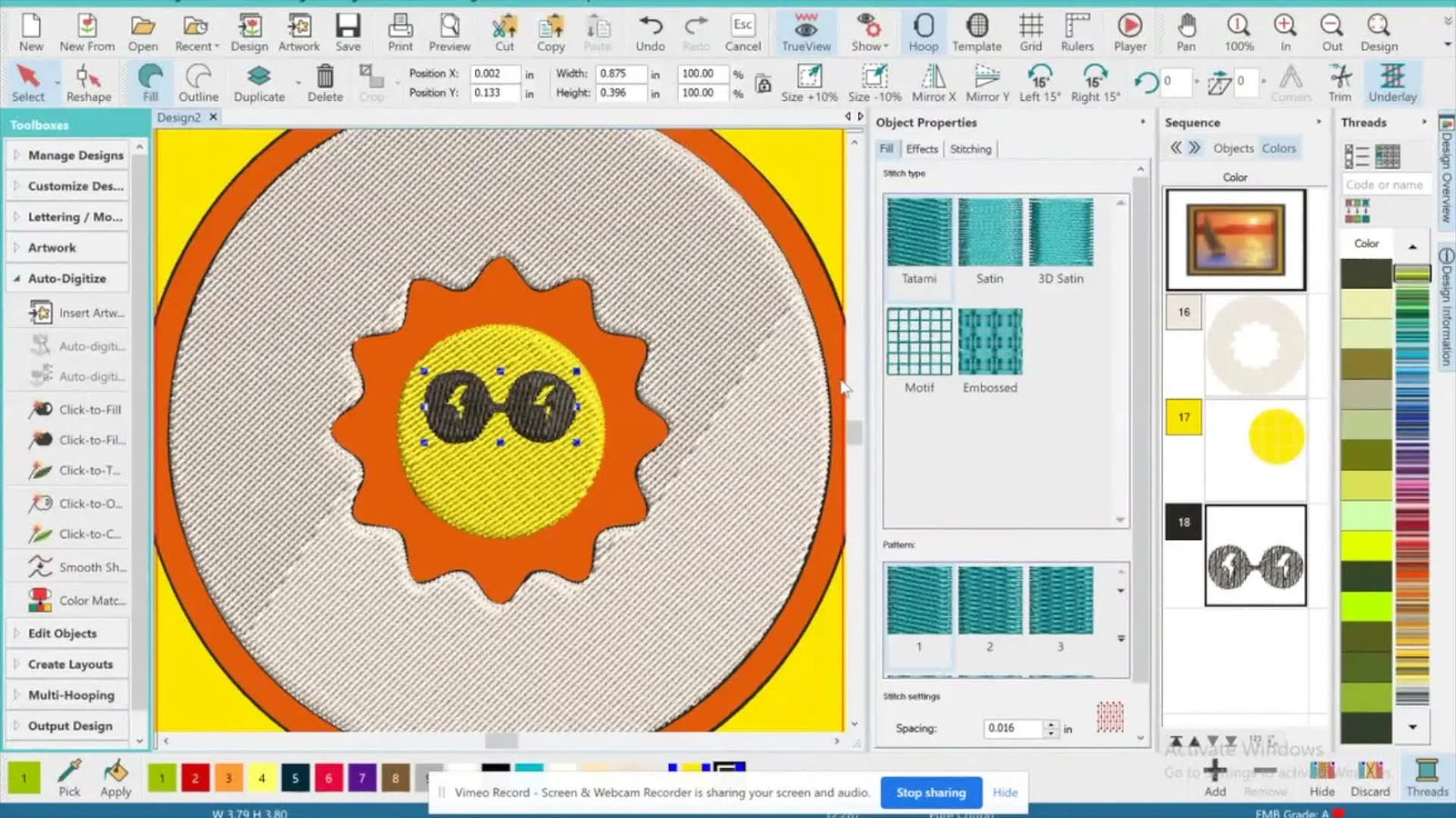 From Canva to Stitch: Easy Logo Digitizing in Hatch (Beginner Guide)