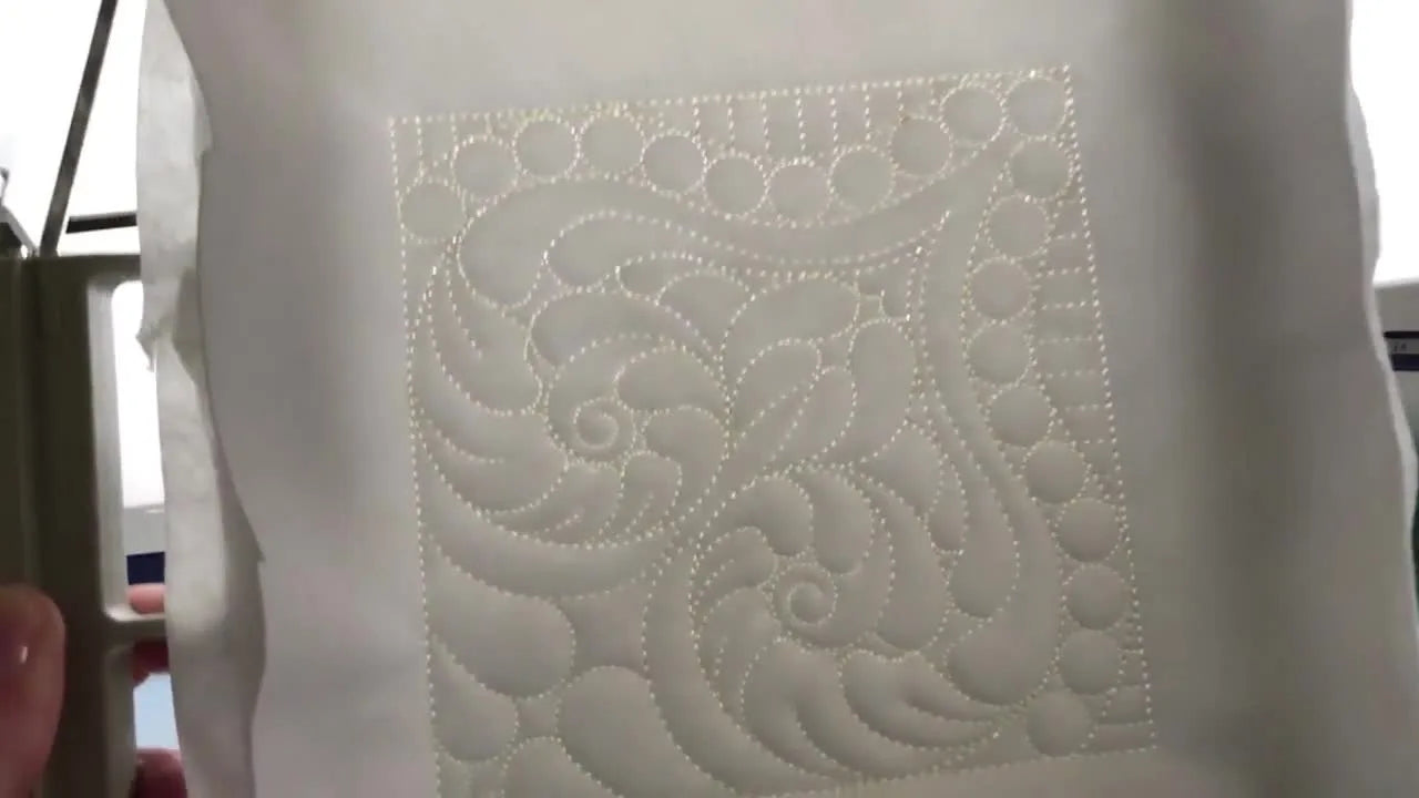 Machine Embroidery Magic: Stitching 'Stitch Delight' on Scuba Fabric