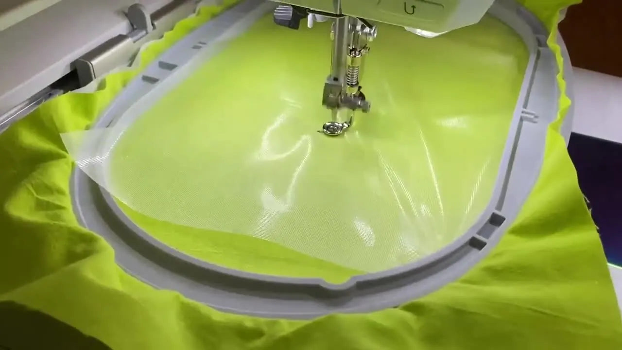 Crisp Embroidery on Woven Fabric (Without Spray): The Bernina 770 QE “Heat & Stay + Topper” Workflow That Actually Behaves