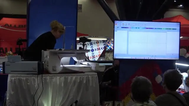 A screen capture shows the scanned vector shape converting into an appliqué stitch file inside Simply Appliqué.