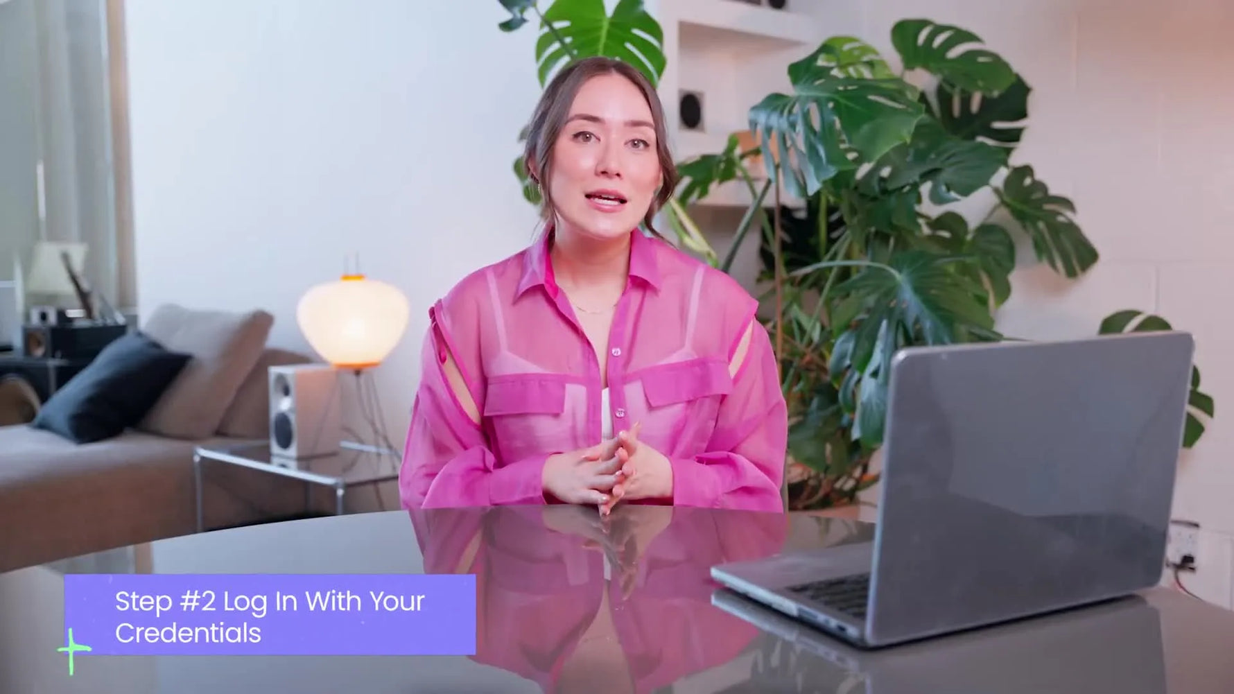 The account selection screen for logging into Threads.