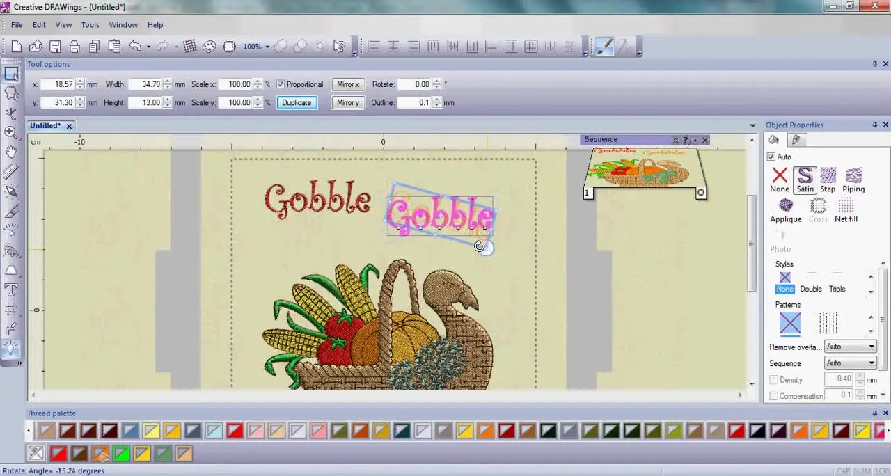 Holiday Turkey, Zero Stress: Customizing a Creative DRAWings Thanksgiving Design That Actually Stitches Clean