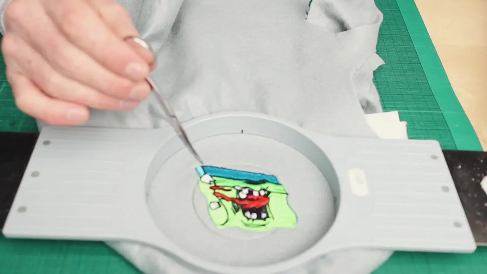 Cut-In-The-Hoop Felt Patches on a Melco: Clean Edges, Zero Fray, and a Heat-Press Iron-On Back