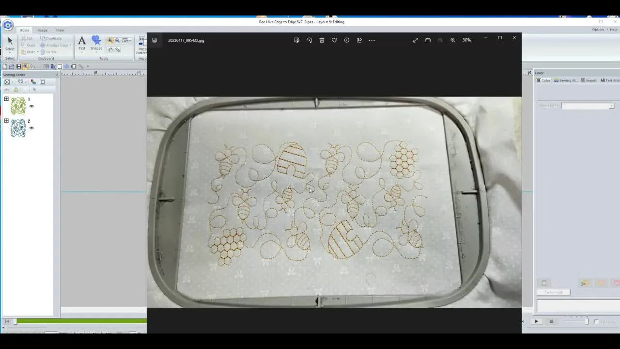 Bee Happy Hive Edge-to-Edge Quilting on an Embroidery Machine: Clean Joins, Zero Distortion, and Faster Re-Hooping