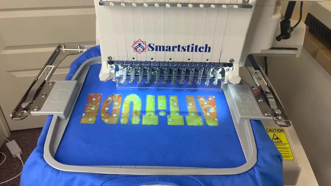 Smartstitch S-1201 T-Shirt Appliqué That Doesn’t Pucker: The Semi-Automatic Setup, the 2-Layer Stabilizer Trick, and How to Dodge Hoop Burn
