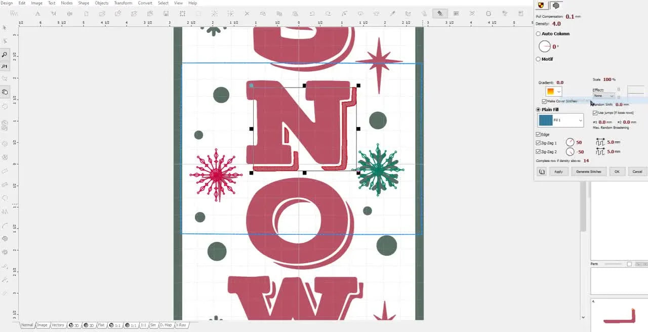 Embird Studio Multi-Hoop Door Banner: Digitize a Tall “Let It Snow” Layout That Actually Lines Up When You Re-Hoop