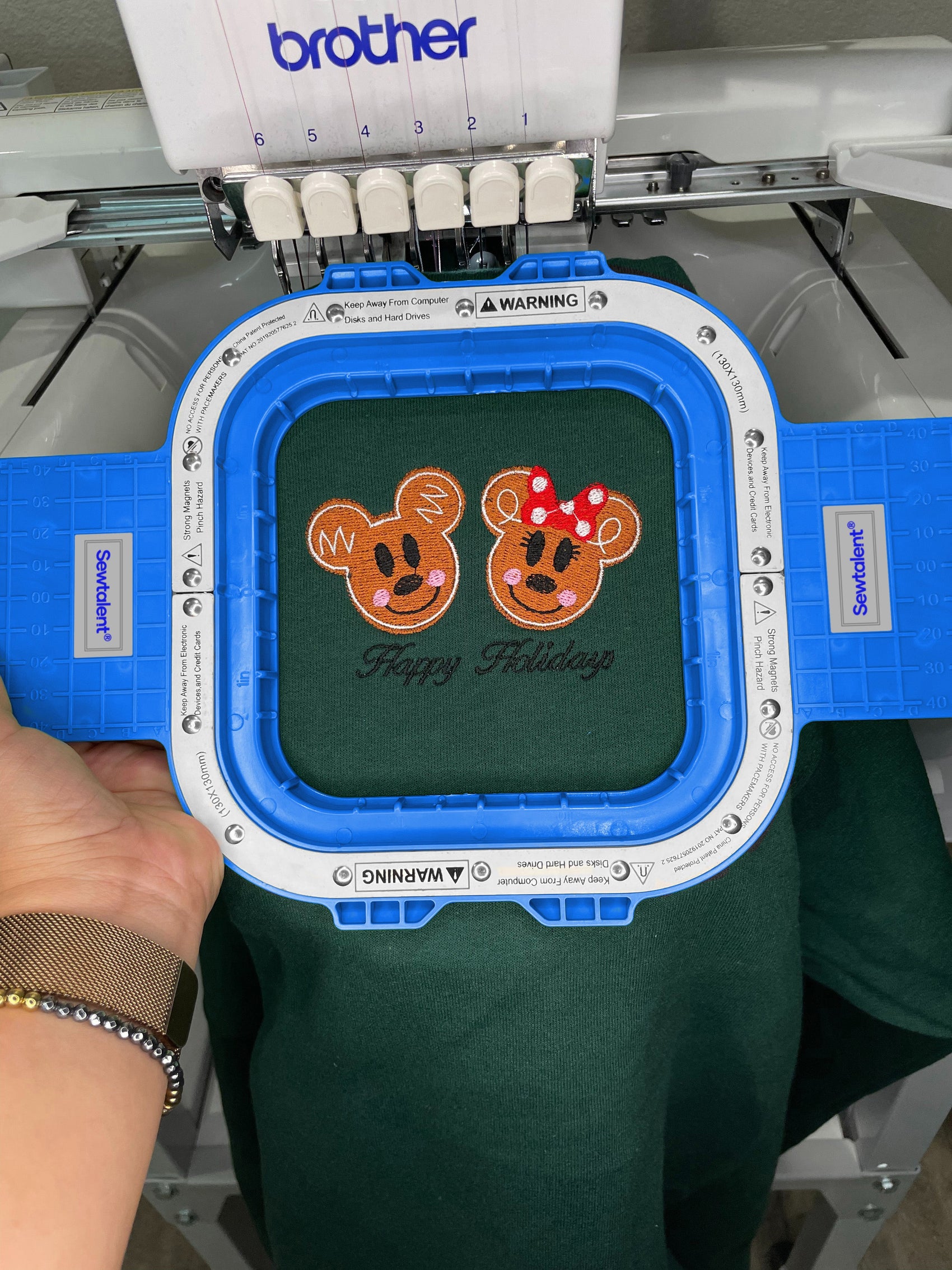 embroidery ring holder